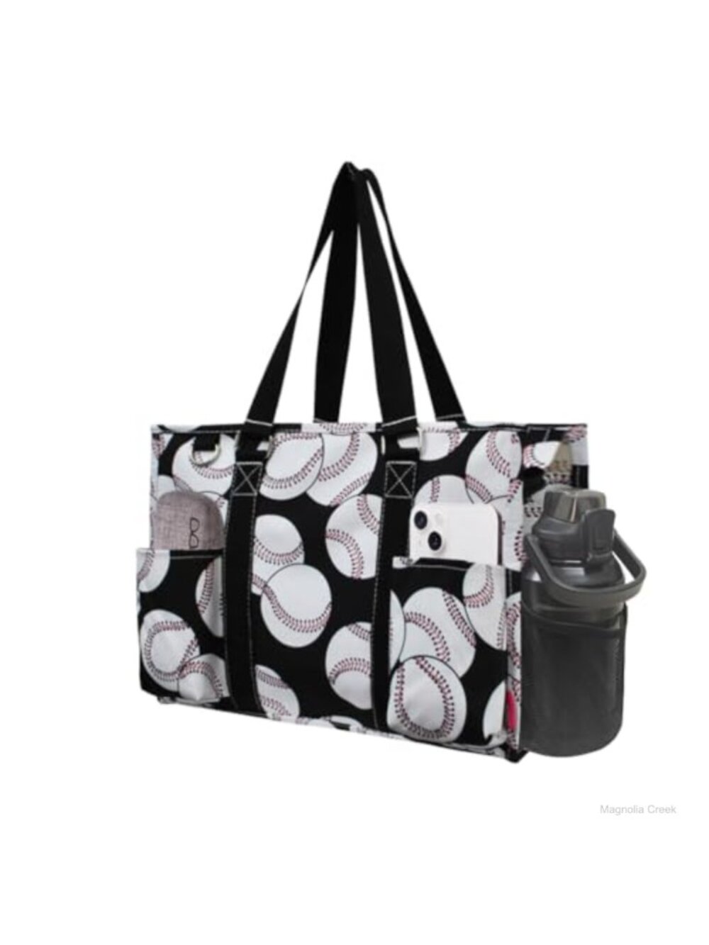 Canvas Water Resistant Utility Tote Bag Zipper Travel Work